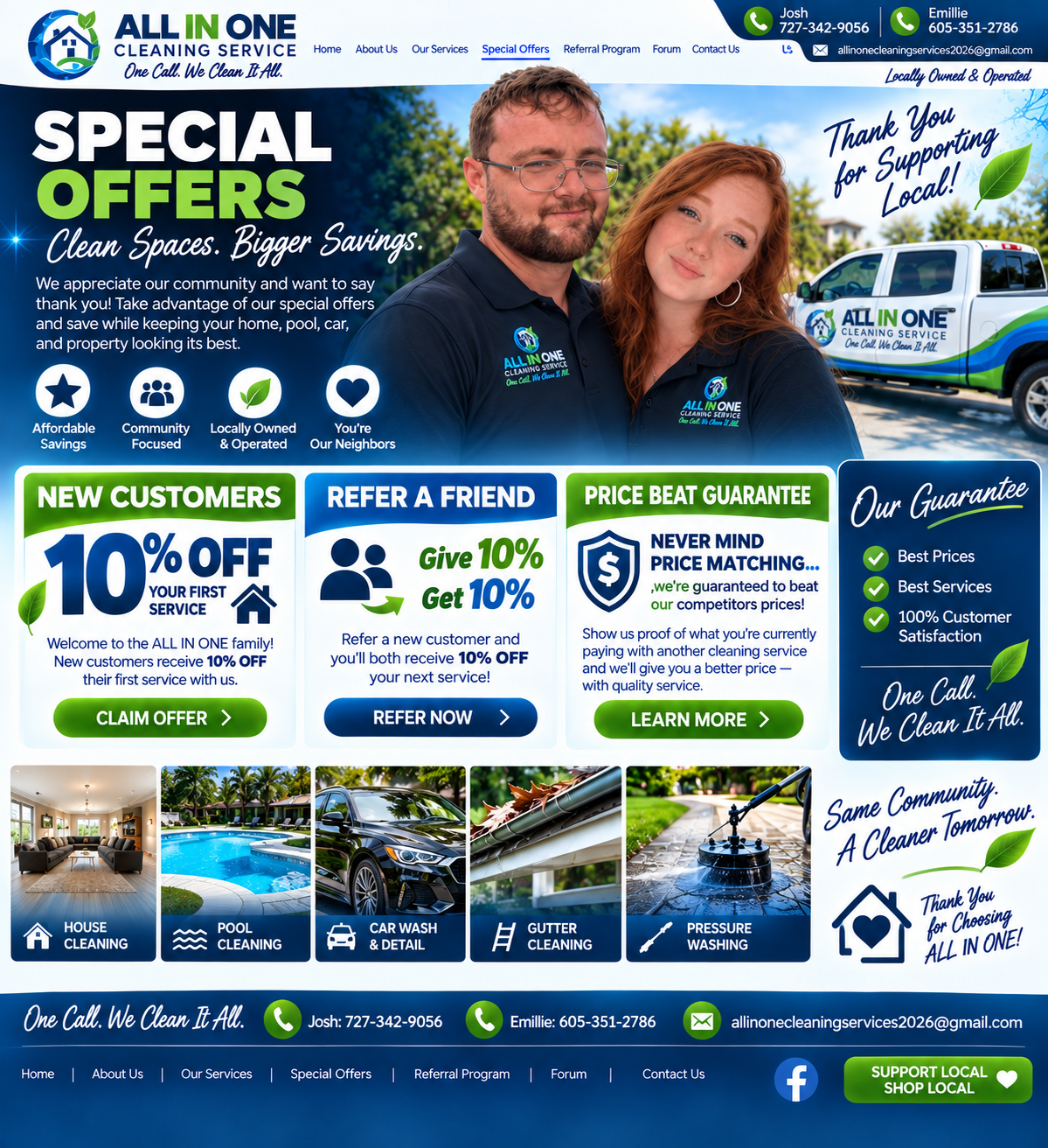 Special Offers | ALL IN ONE Cleaning Service