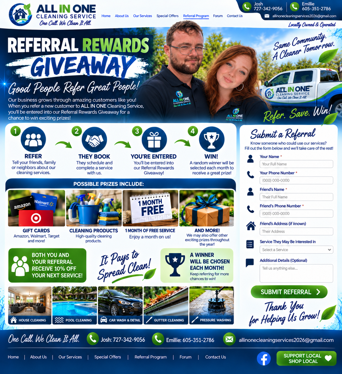 Referral Rewards | ALL IN ONE Cleaning Service
